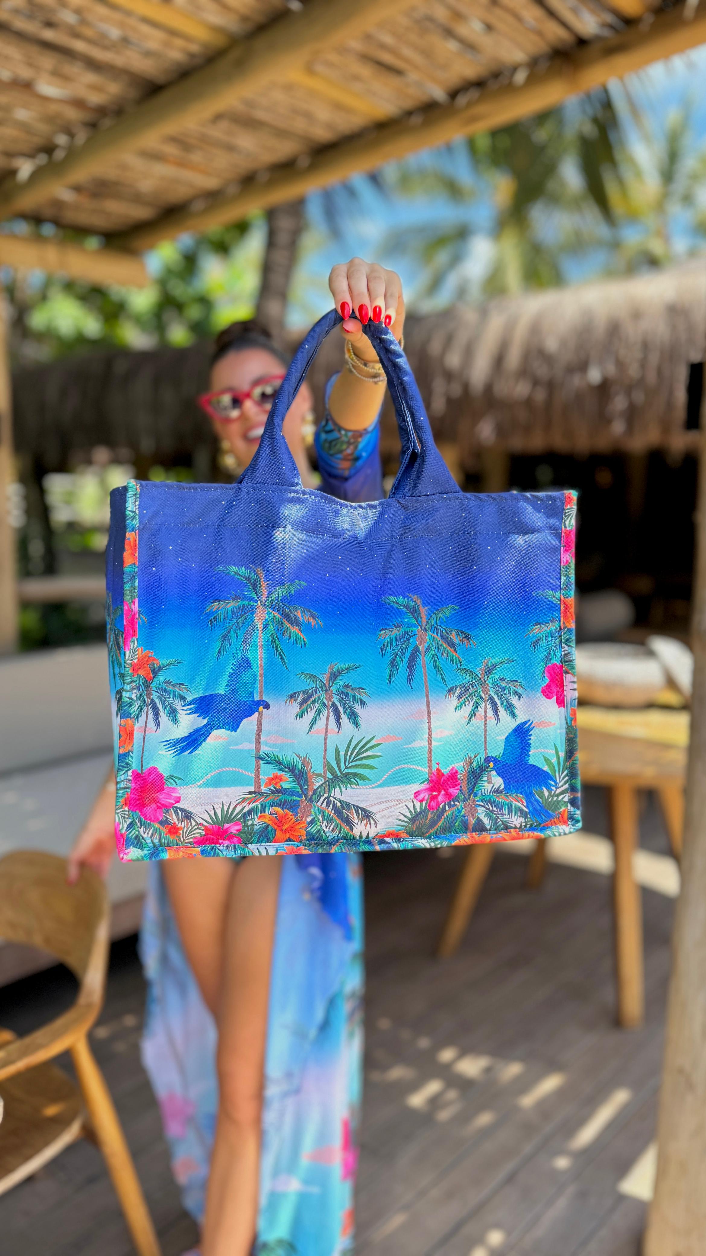 BOLSA  DE  PRAIA  ARARA AZUL