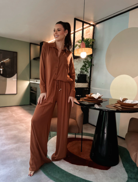 CALÇA ZARA DOCE DE LEITE