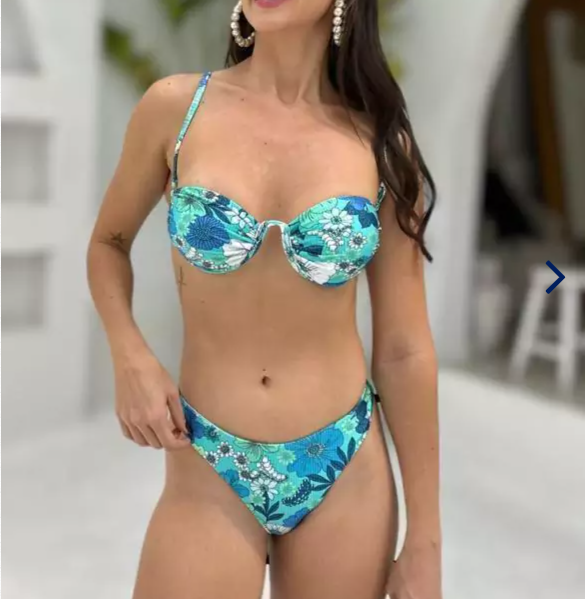 BIQUÍNI  AGATHA FLORAL AZUL