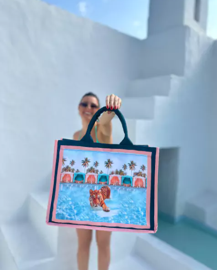 BOLSA  DE  PRAIA  TIGRE CAPRI